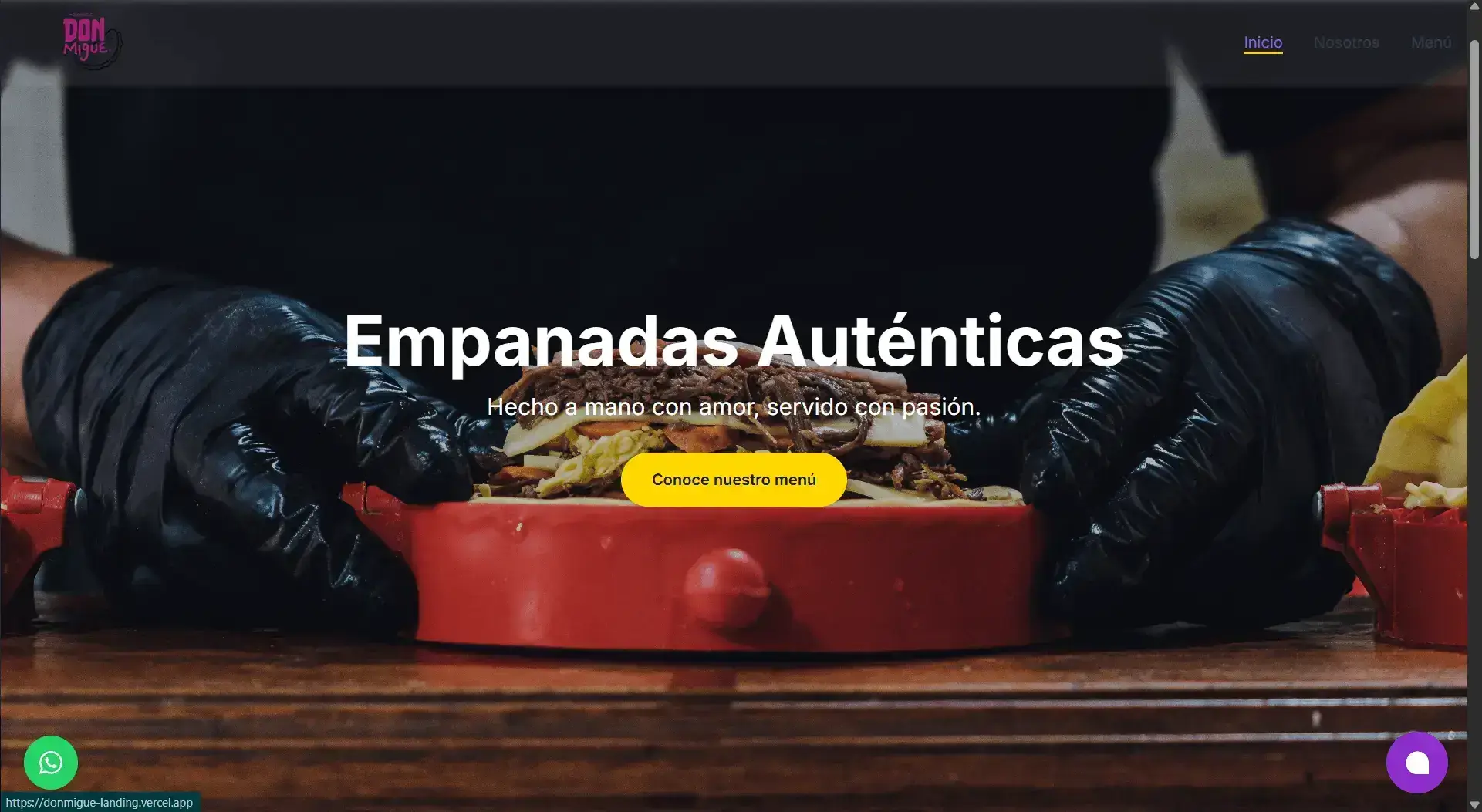Landing Page - Don Migue